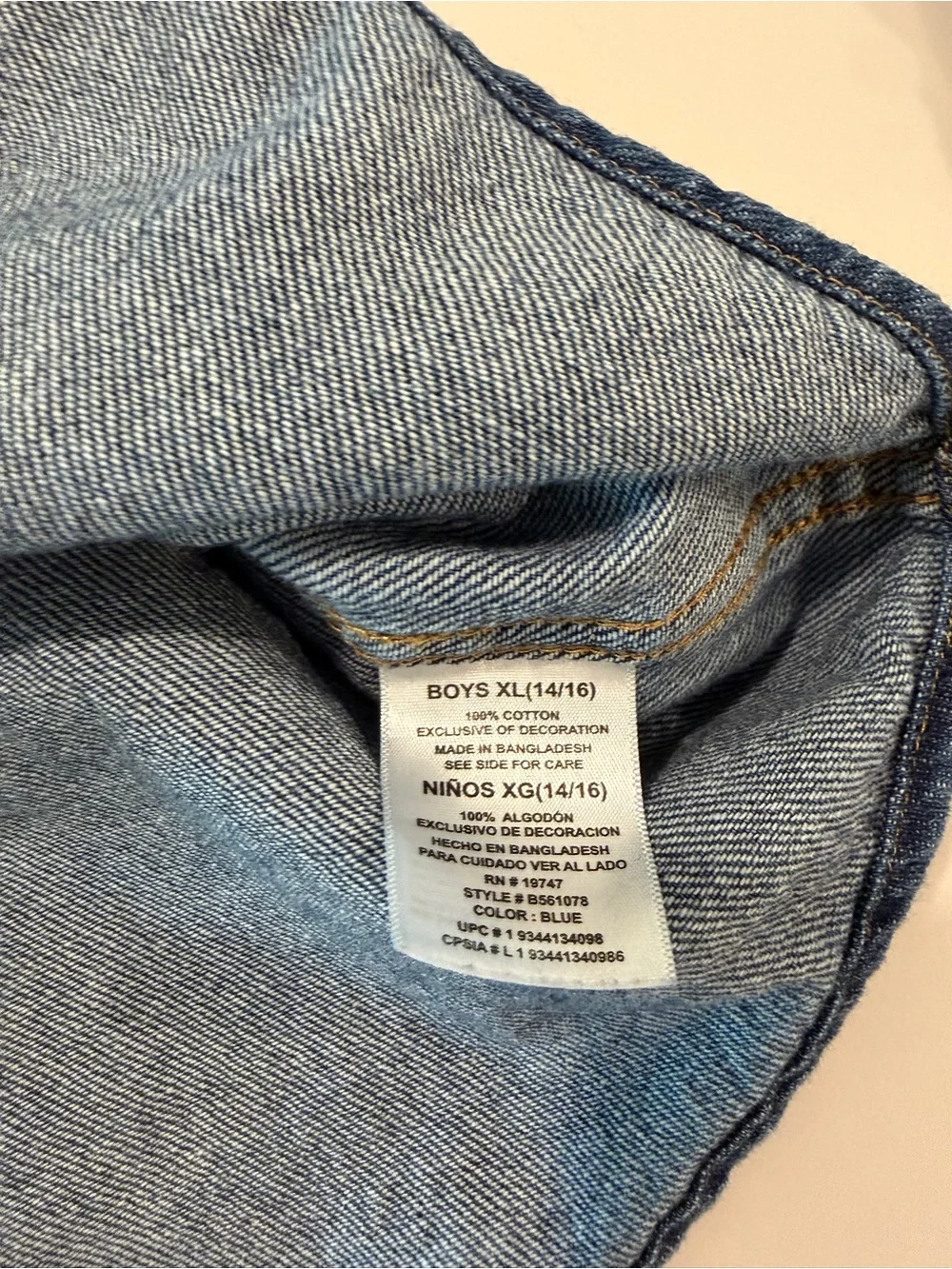 Wrangler Blue Denim Button-Up Shirt